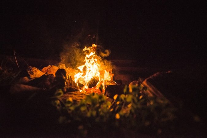 Photo Fireplace glow